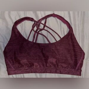 Victoria's Secret Burgundy Strappy Sports Bra